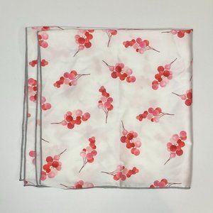 White and pink hair scarf